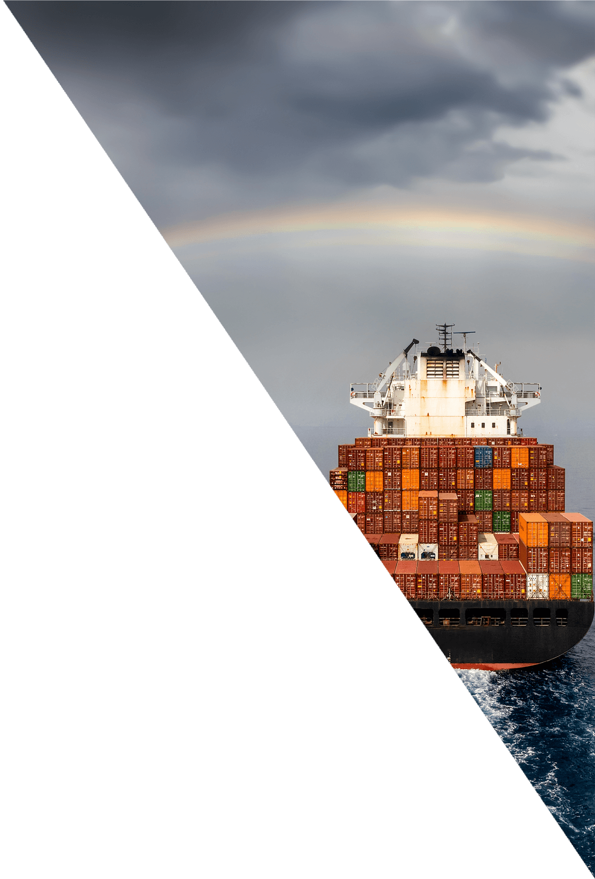 Containership at sea Containership at sea