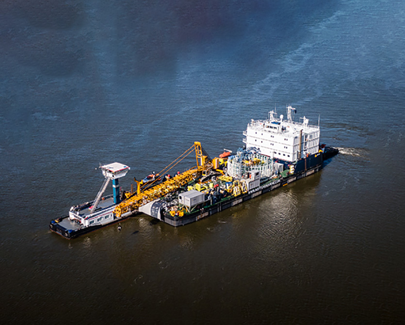 Salwater was contracted by Boskalis to assist in the mobilisation.
