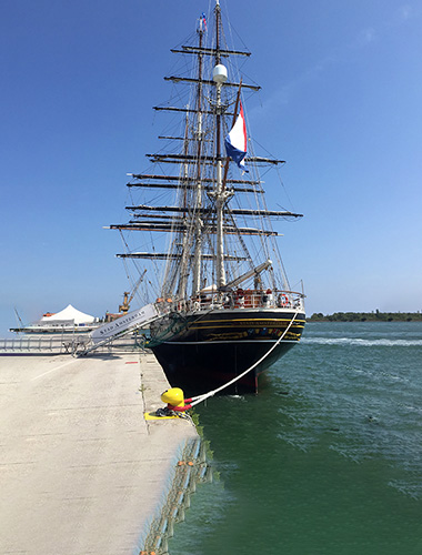 This three mast clipper needs refitting and upgrading before starting the SDG World Tour.