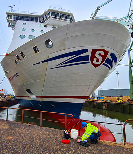 Front picture of the Stena Britannica