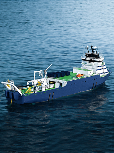Saltwater was contracted by Triasmitra to perform a feasibility check on a proposal to convert the PSV Skandi Sotra to a cable laying vessel.
