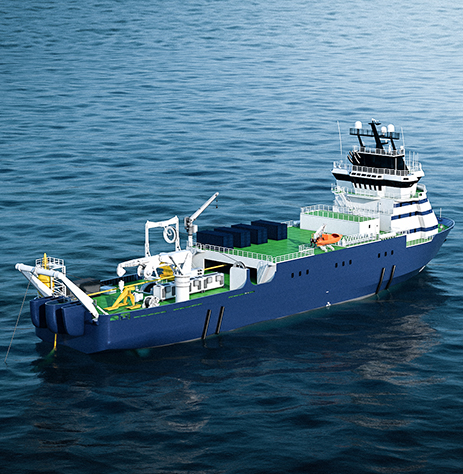 PSV Skandi Sotra cable laying vessel at sea