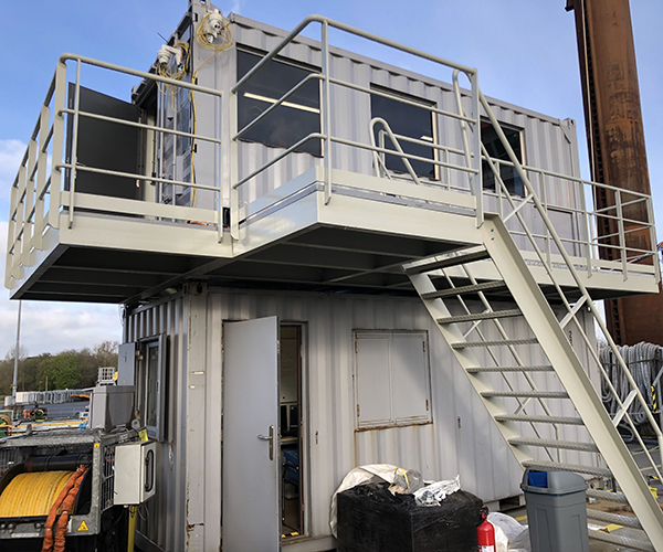 Modular Container Frame A picture of the modular container frame