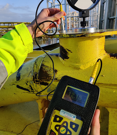 Onsite 3d scanning of an injector foot