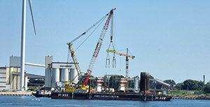 Removal of 5 caissons at Ijmuiden. Removal of 5 caissons at Ijmuiden.