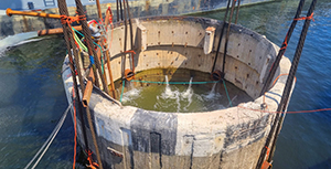 Removal of 5 caissons at Ijmuiden.