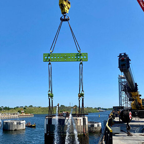 Removal of 5 caissons at Ijmuiden.