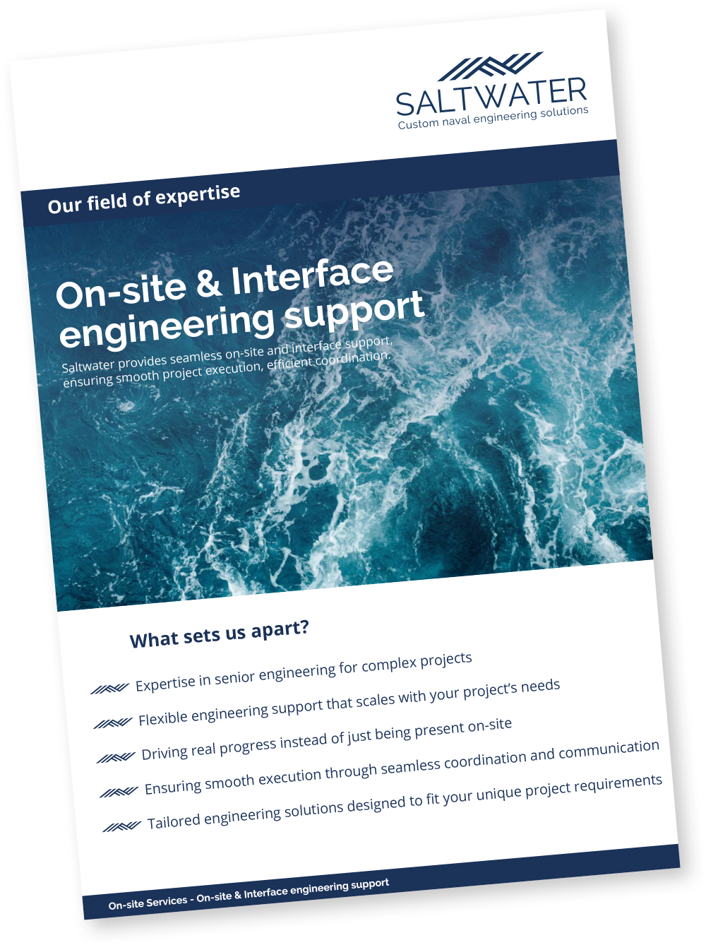 Leaflet On-site and interface engineering support