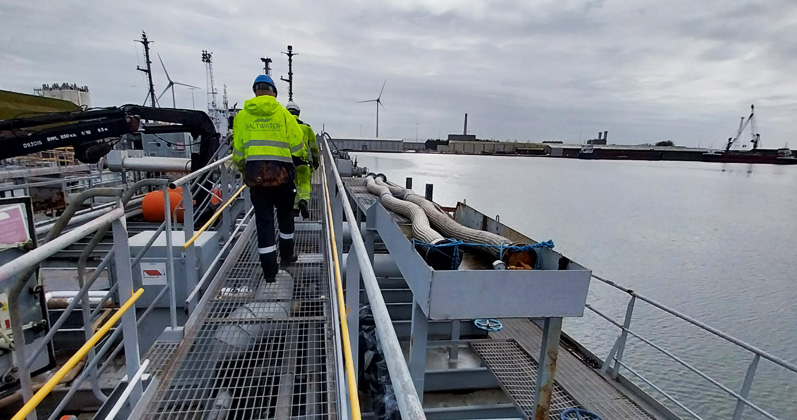 Saltwater carried out a fast lightweight survey in Newport for a bitumen vessel, ensuring stability and center of gravity compliance. Lightweight survey by Saltwater for bitumen vessel in Newport, UK