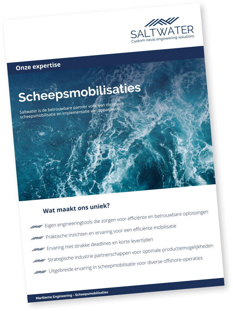 Saltwater Scheepsmobilisaties leaflet